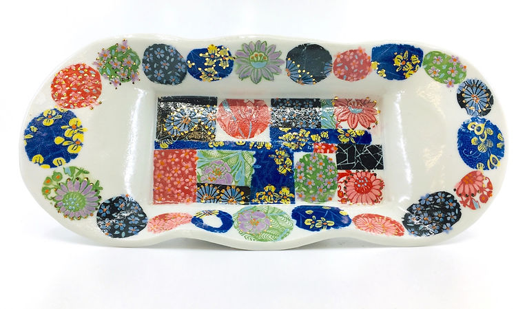 Altered Rectangular Porcelain Tray