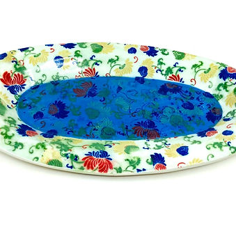 A Colorful Porcelain Serving Tray