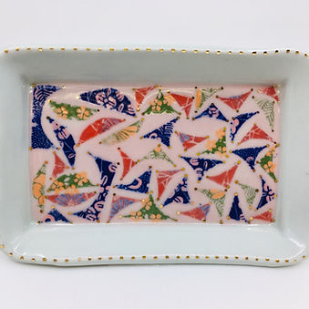 Pink Patterned Tiny Tray